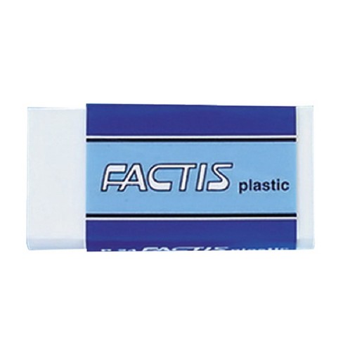 Factis Non-abrasive Self-cleaning Graphite Plastic Eraser, Small, White,  Pack Of 24 : Target