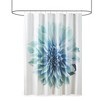 PAGED 72x72 Inch Cotton Printed Floral Shower Curtain with 12 Button Holes to Hang,Shower Curtains for Bathroom - 2 of 4