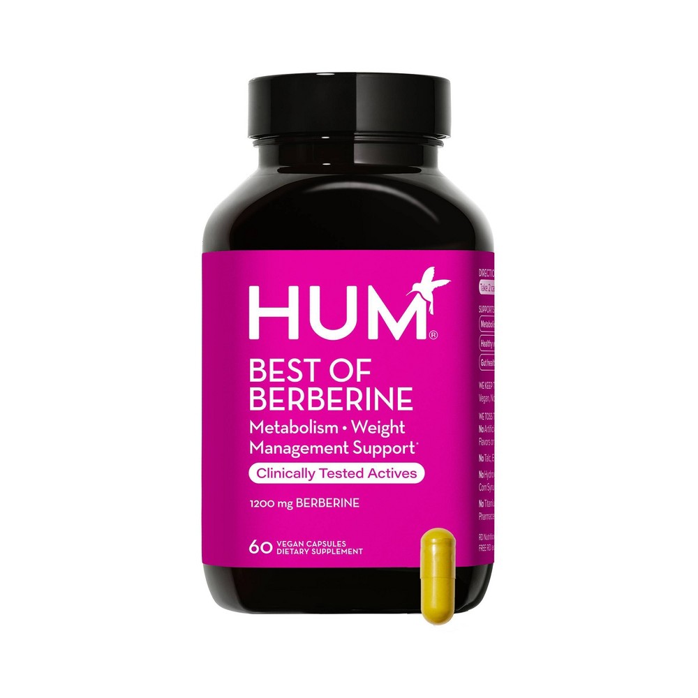 Photos - Vitamins & Minerals HUM Nutrition Best of Berberine 1200mg Weight Management & Glucose Support Capsules - 60ct