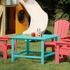 WestinTrends Malibu Kids Outdoor Patio Furniture HDPE 30" Wide Square Dining Table - 2 of 4