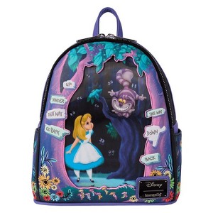 Loungefly Disney - Alice in Wonderland Tulgey Wood Lenticular Mini Backpack - 1 of 4
