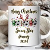 Soccer Buffalo Plaid Christmas Mug, Ho Ho Ho Football Gift (Non-Custom Only)| OrnamentallyYou - 4 of 4
