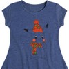 Girls' - Pokémon - Bundled Up Pikachu Fit & Flair Cap Sleeve Dress - 2 of 3