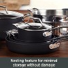 All-Clad 7 Quart Nonstick Stockpot with Multi-Purpose Insert and Lid, Essentials Hard Anodized Cookware, Black - 4 of 4
