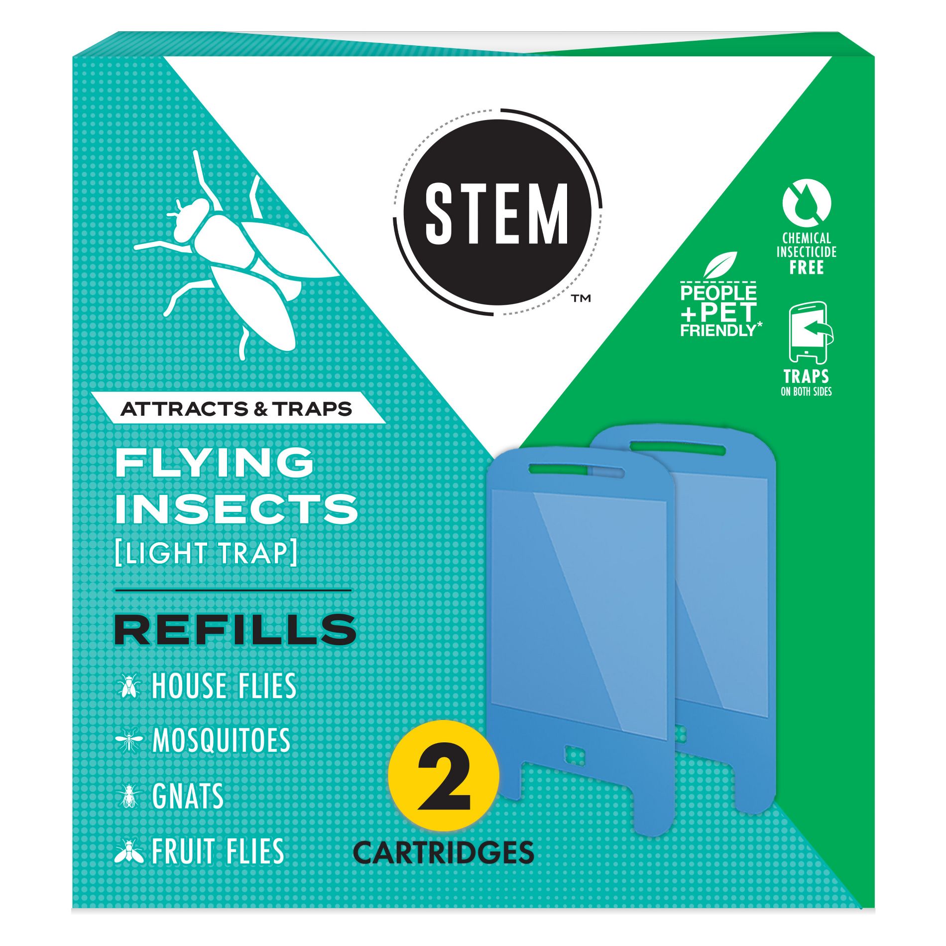 STEM Flying Insect Light Fly Trap Refill - 2 Cartridges 