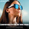 grinderPUNCH XL Polarized Oversized Sunglasses  Lightweight Men's Big Wide Head UV Protection for Sports, Driving, Fishing  Large Face Fit (Matte) - 3 of 4