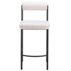Zuo Livorno Counter Stool (Set of 2) Ivory - 4 of 4