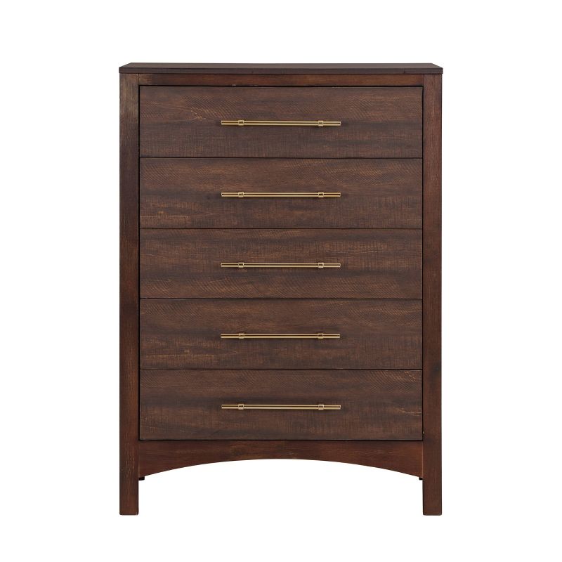 Melonnes 5 Drawer Chest Walnut - HOMES: Inside + Out, 5 of 9