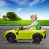 12V Ride on Sports Car for Kids, Licensed Aston Martin Battery Powered Car Toddles, Ride on Toy with RC, Horn, Soft Start - 2 of 4