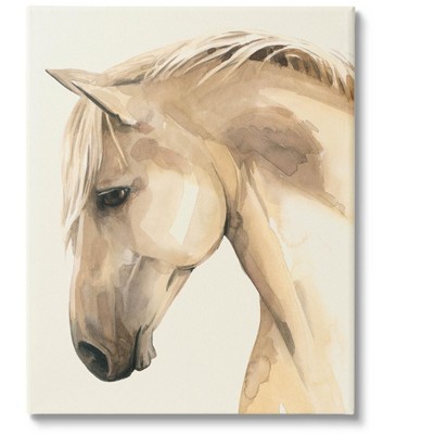 Stupell Industries Country Horse Farm Animal Portrait Canvas Wall Art
