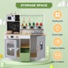 Wooden Farm & Kitchen Playset--Kids Play Kitchen with Cookware Accessorie&Ice Maker, Kitchen Toys - 3 of 4