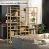 Besiost 6-Tier Bamboo Bookshelf with 17 Disply Sheves, 61-In Wide Open Bookcase - 2 of 4