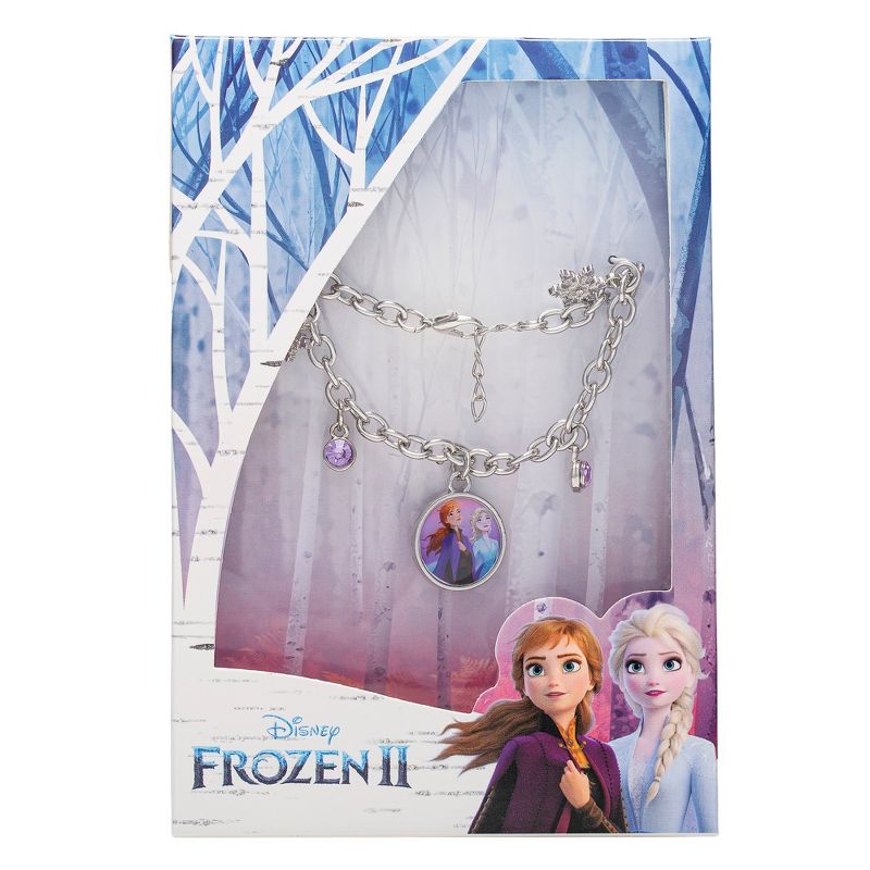 Disney Womens Frozen Anna and Elsa Snowflake Charm, 3 of 4