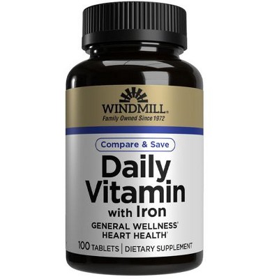 Windmill Daily Vitamin With Iron - 100 Ct