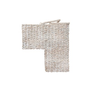 Storied Home Woven Bankuan and Rattan Stair Basket with Handles - 1 of 4