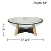 Studio 55D Synchrony 17 3/4" Wide Clear Tempered Glass Decorative Bowl - 4 of 4