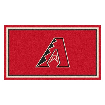 MLB Arizona Diamondbacks A Logo 3'x5' Plush Area Rug - Dark Red