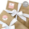 Big Dot of Happiness Pink Rose Gold Birthday - Assorted Happy Birthday Party Gift Tag Labels - To and From Stickers - 12 Sheets - 120 Stickers - 2 of 4
