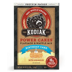 Kodiak Protein-Packed Power Cakes Birthday Cake Flapjack and Waffle Mix, 18 oz (Pack of 2) - 1 of 1