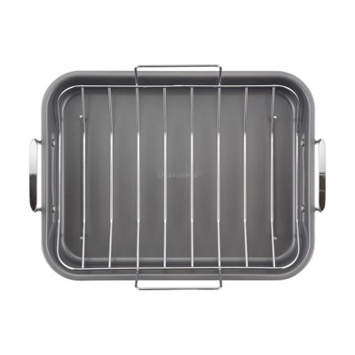 Farberware 18.5" x 14.9" Nonstick Steel Roaster with Rack