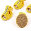 Unique Bargains Nylon Cotton Blends Rubber Antislip Pet Shoots XS Yellow 2 Pairs - 4 of 4