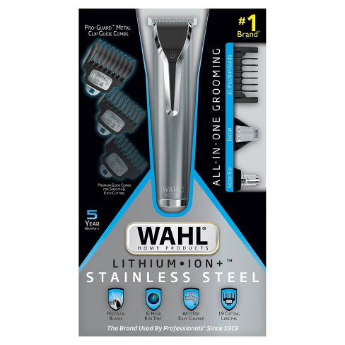 Target 09898 Purpose Body Wahl Trimmer Beard, Total : Ion Lithium Multi Steel Stainless Men\'s Facial - And Groomer