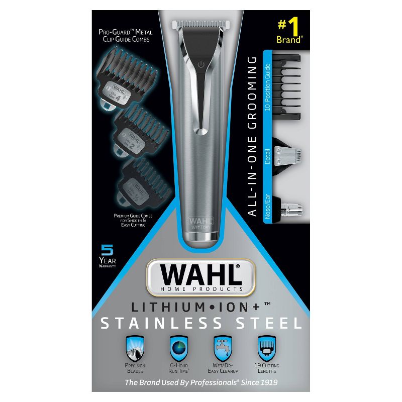 Wahl Lithium Ion Stainless Steel Trimmer, 1 of 6