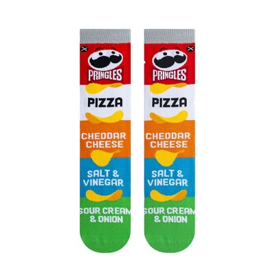 Odd Sox, Pringles Flavors Mash Up, Funny Novelty Socks, Large