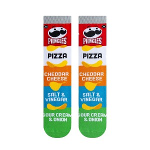 Odd Sox, Pringles Flavors Mash Up, Funny Novelty Socks, Large - 1 of 4
