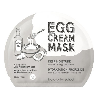 Too Cool for Shool Egg Cream Mask Deep Moisture (5pc set box)