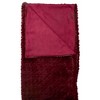 Northlight Burgundy Red Ultra Plush Faux Fur Throw Blanket 55" x 63" - image 3 of 4