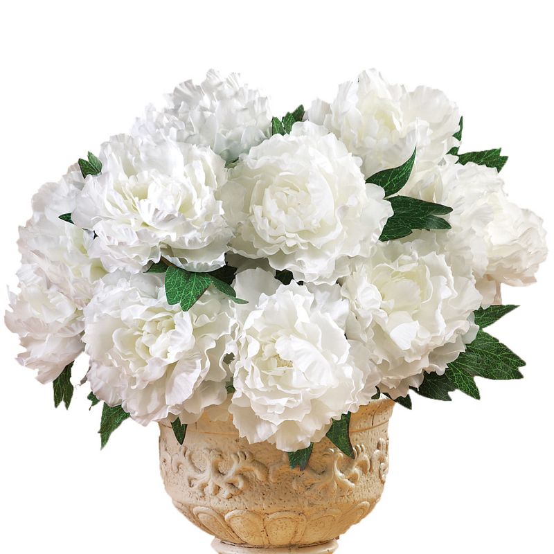 Collections Etc Floral Peony Bushes - Set of 3, 1 of 4