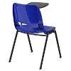Emma and Oliver Ergonomic Shell Chair with Left Handed Flip-Up Tablet - Tablet Arm Desk - 3 of 4
