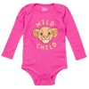Disney Classics Princess Lion King Pumbaa Princess Ariel Timon Baby Girls 5 Pack Bodysuits Newborn to Infant - 4 of 4