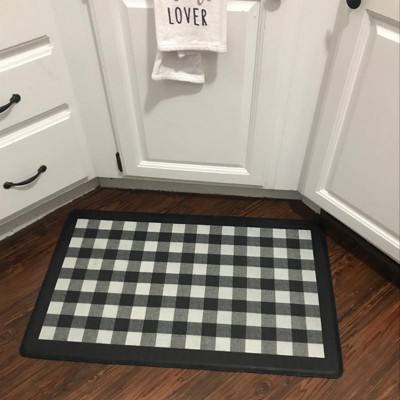 Kate Aurora Heavy Duty Embossed Non Slip Memory Foam Kitchen Mats - 30in W  X 18in L, Gray : Target