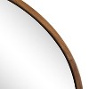 24"x32" Valenti Framed Oval Mirror Rustic Brown - Kate & Laurel: Transitional Decor, Wall Mounted - 2 of 4