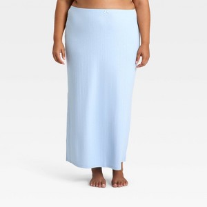 Women's Variegated Ribbed Pajama Skirt - Auden™ - 1 of 3