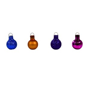 Craftoutlet.Com 0.5 Inch Mini Glass Ball Ornament Set Christmas Tree Ornament Sets - 1 of 3