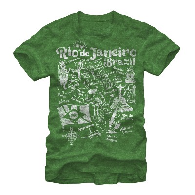 Men's Lost Gods Map of Brazil T-Shirt