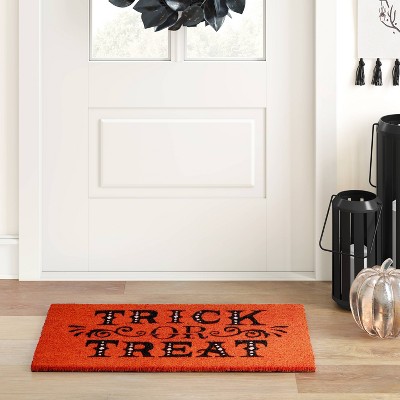 EV Target Trick Or Treat Doormat Black 