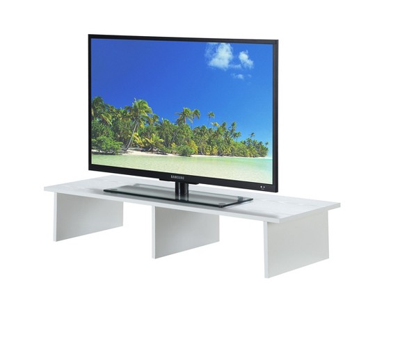 Designs2Go Large TV / Monitor Riser - White - Johar Furniture