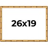 PosterPalooza | 26x19 Thin Bamboo Picture Frame, UV Acrylic, 2 Finishes - Gold and Brown - 2 of 4