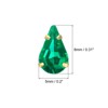 Unique Bargains Glass Craft Embellishments Flat Back Four Claws Teardrop Gems 20 Pcs - 2 of 4