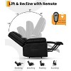Power Lift Recliner Chair, Home Theater Seating with Lumbar Support, Faux PU Leather Recliner Sofa Adjustable Back and Legs - 3 of 4