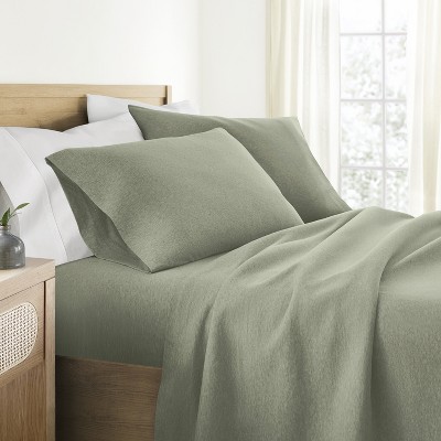 100% Cotton Jersey Sheets Set - King, Queen, Full, TwinXL, Twin - Soft, Breathable, Deep Pockets, Easy Care - 4 Pieces - Becky Cameron