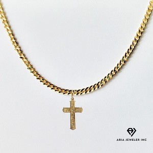 Aria Jeweler Inc Chain with Golden Crucifix - 1 of 3