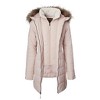 Sportoli Women Quilted Down Alternative Winter Puffer Jacket Coat Faux Fur Trim Hood - image 3 of 4