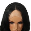 Unique Bargains Women's Long Natural Curly Lace Front Wigs with Wig Cap 40" Black 1 Pc - 4 of 4
