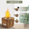 Portable Mini Tabletop Ethanol Fireplace, Indoor & Outdoor Smokeless Fire Pit - 4 of 4