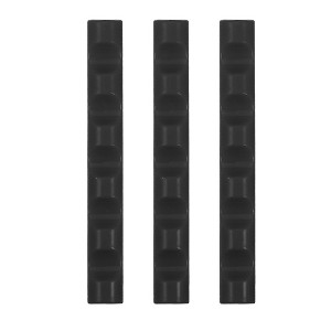 Unique Bargains Plastic Nail Art 5-Gridded Brush Holder Transparent 3 Pcs - 1 of 4